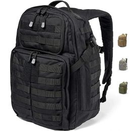 Sac à dos tactique militaire Molle Pack sac militaire pour hommes CCW et compartiment pour ordinateur portable 45 litres noir 240111