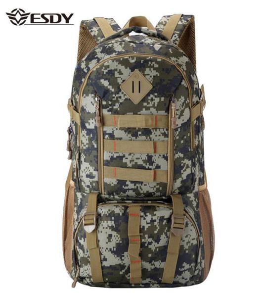 Sac à dos tactique extérieur molle camo 50l armée mochila randonnée imperméable de la randonnée de chasse touriste touriste rucksack sport sac8821820