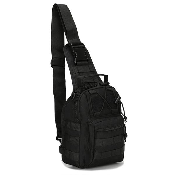 Sac tactique épaule Molle noir Militari sac à dos étanche hommes armée petite fronde Camping chasse Camouflage sac de Sport en plein air