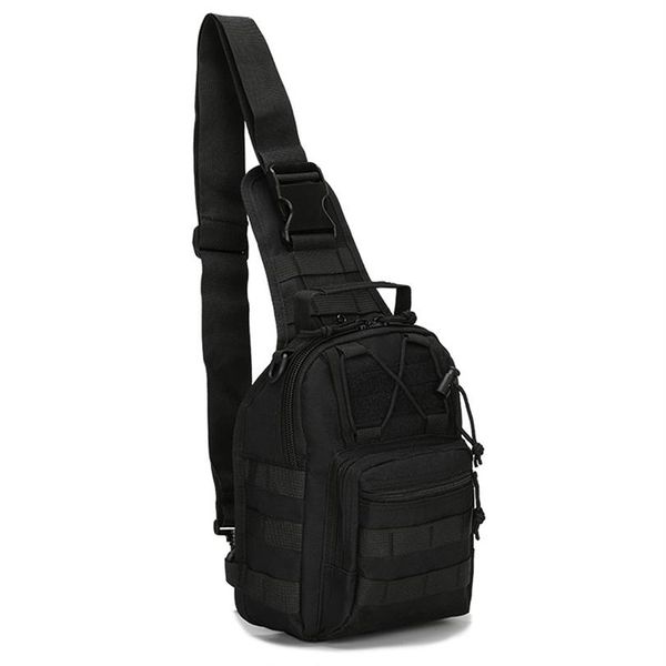 Sac tactique épaule Molle noir Militari sac à dos étanche hommes armée petite fronde Camping chasse Camouflage Sport de plein air Bag199C