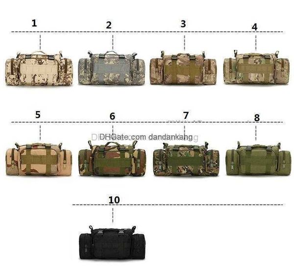 Sac tactique sacs de sport 600D étanche Oxford militaire sac de taille Molle sac de poche extérieur sac à dos Durable pour Camping randonnée cyclisme