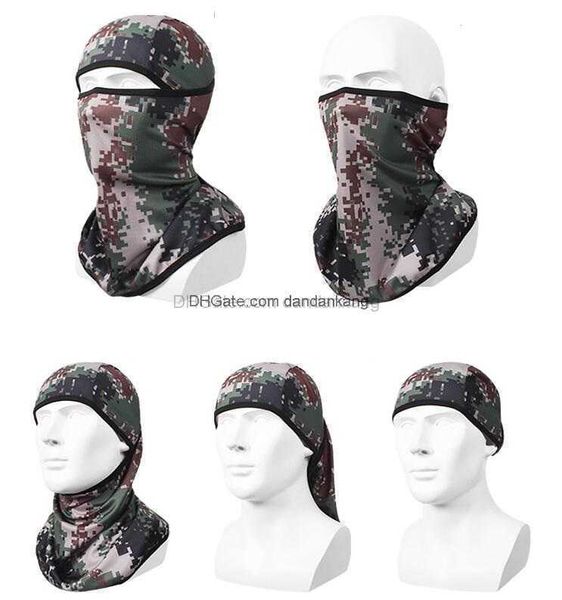 Casquette cagoule tactique coupe-vent anti-poussière protection anti-UV masques complets cyclisme en plein air randonnée chasse tête capuche écharpe moto casque de moto chapeau