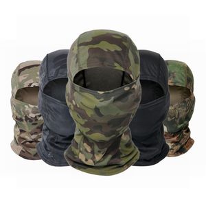 Tactische Balaclava CP Full Face Neck Hoofd Warmer Outdoor Hunting Fietsen Wandelen Ski -Skiing Skiling Army Camo Bandana 220718