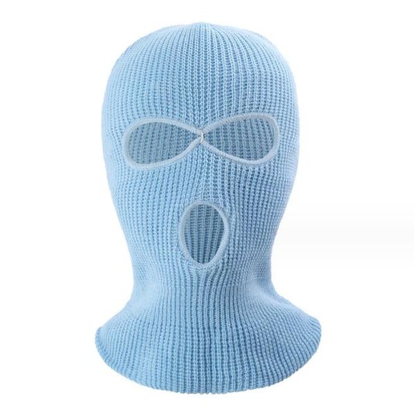 Cagoule tactique, masque complet, bonnet, chapeau tricoté à trois 3 trous, masques de ski de neige d'hiver, bonnet extensible, masques chauds