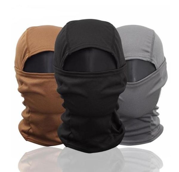 Tactical Balaclava Masque complet Masque Camouflage Wargame Casque Cap Paintball Paintball Armée Masque Sport Cycling Ski8242136