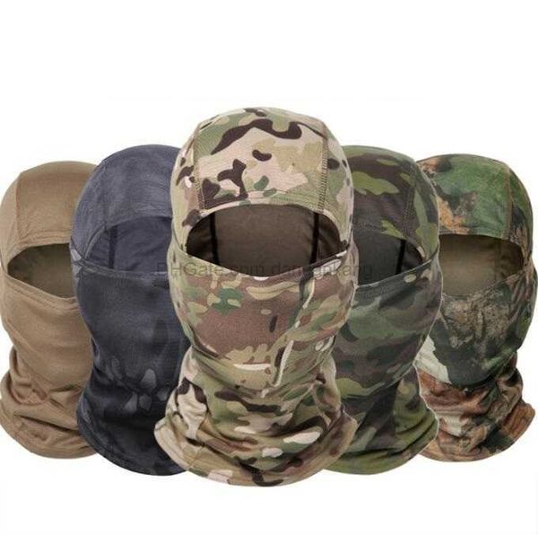 Pasamontañas táctico Máscara Bicicleta Ciclismo Cabeza Cubierta Sombrero Cuello Calentador Bufanda Gorra Pesca al aire libre Esquí Deportes Casco Forro Gorra Ejército Bandana Hombres Mascarilla