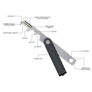 Herramienta táctica de eliminación de carbono de raspador BCG .223 / 5.56 Avar15S Kit de limpieza de armas