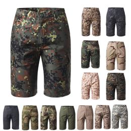 Tactische BDU Leger Combat Kleding Sneldrogende Broek Camouflage Shorts Outdoor Woodland Jacht Schieten Battle Jurk Uniform NO05017303i