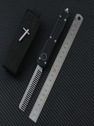 Peigne à barbe tactique UT couteau de poche EDC D2 lame Aviation poignée en aluminium processus CNC précis outils automatiques personnalisés Style américain UTX857576082