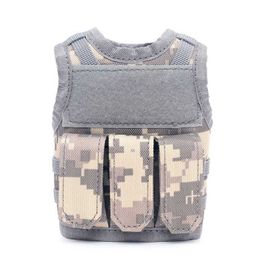 Tactical Bierfles Bier Vest Cover Militaire Mini Miniatuur Molle Vest Persoonlijke Fles Drinken Set Verstelbare Schouderriemen Y0915