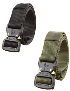 Cinturón táctico Hombres Ejército militar Equipo de metal Hebilla de metal Cinturas de nylon Soldado Soldado Combate de servicio pesado Molle Carry Survival Wistand4289145