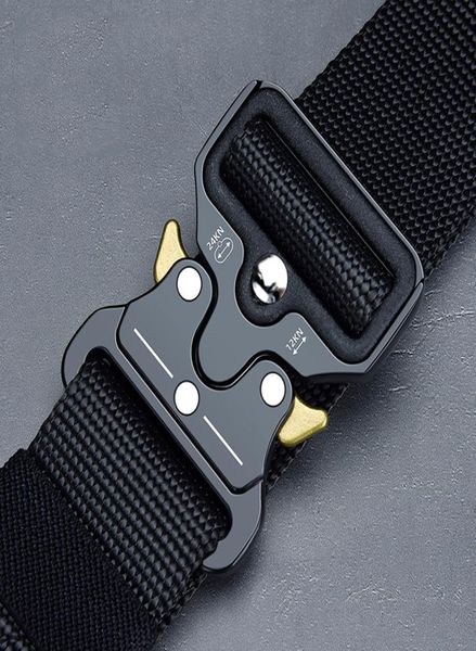 Ceinture tactique nouvelle ceinture militaire en Nylon hommes Molle militaire SWAT ceintures de Combat frapper ceinture de survie d'urgence équipement tactique 1032323