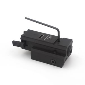 Vue laser tactique bleu vert rouge avec charge USB et ajusté pour un montant de rail 20 mm Glock Pistol Laser