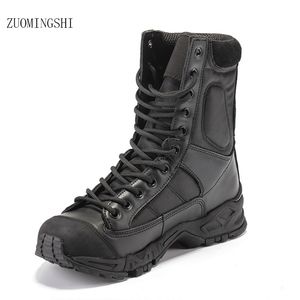 Bottes tactiques militaires hommes bottes d'hiver chaussures de randonnée de combat armée noir respirant portable de haute qualité