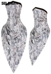 Bufandas de camuflaje táctico Bandana tubo de malla bufanda triangular para la cara CS diadema con máscara cuello cubierta de polaina para la cara hombres mujeres 7182487