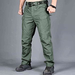 Pantalon tactique de cargaison hommes militaire étanche Swat Pantalon Combat Pantalon de combat respirant Homme Homme Mâle Male Pocket Travail Joggers G220224