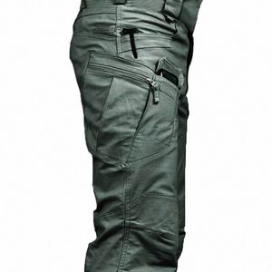 Pantalon cargo tactique hommes extérieur imperméable SWAT Combat militaire Camoue pantalon décontracté multi-poches pantalon de travail masculin X1OB #