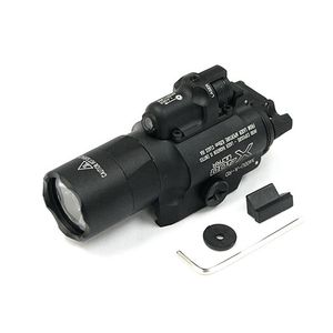 Tactical CNC MAKEN SF X400U LED White Light X400 Ultra Pistol Rifle Flashlight With Red Laser