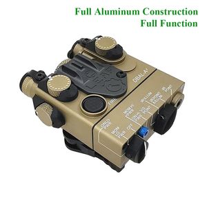 DBAL-A2 táctico PEQ-15A Iluminador IR Láser rojo visible integrado y láser IR Viene con interruptor Reomote Caza Rifle Arma Luz