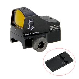 Tactische Docter Pistol Red Dot Sight Compact 3 MOA Richtkijker Jacht Airsoft Optics Met Picatinny Rail Mount en KLOK Mount