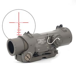 Mira táctica DR 1-4X Gen3, versión Mil Spec, réplica perfecta con marcado Original completo para caza Airsoft, mira telescópica