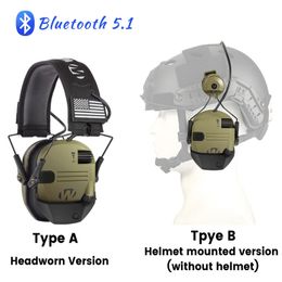 Écouteur tactique Bluetooth 51 casque de tir antibruit cache-oreilles électroniques chasse Protection auditive dsfaqwaed 231113