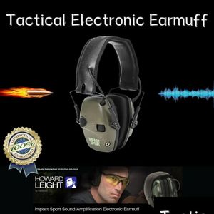 Écouteurs tactiques Tir électronique Cache-oreilles Impact Sound Amplification Casque Protection de l'oreille Antibruit Muff Sports de plein air 1Pc D Dhpni