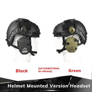 Écouteur tactique casque de tir électronique version montée sur casque ramassage de chasse et réduction du bruit Protection auditive 231113