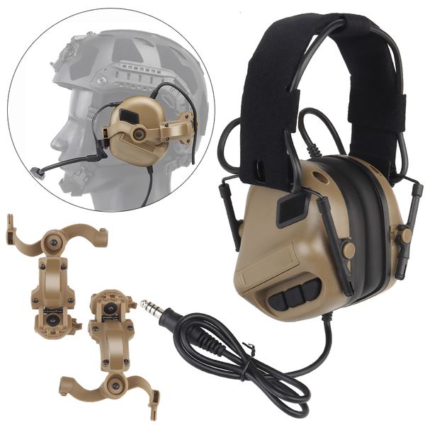 Écouteur tactique Gen 5 Headset tactique Hunting Military Shooting Noise Amélioration des écouteurs pour casque Fast Helmet Ops Wendy M-LOK Arc Headset 230621
