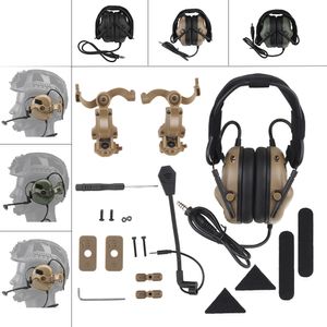 Tactical Earphone Tactical Communication Headset Outdoor Paintball Hunting S CS Sports Headphone for FAST Helmet OPS Wendy M-LOK Arc Headset 230621