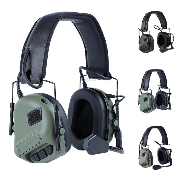 Écouteurs tactiques Casques tactiques Airsoft Casque de combat Casque de tir Casque de protection auditive de chasse Utilisation avec PTT 230621