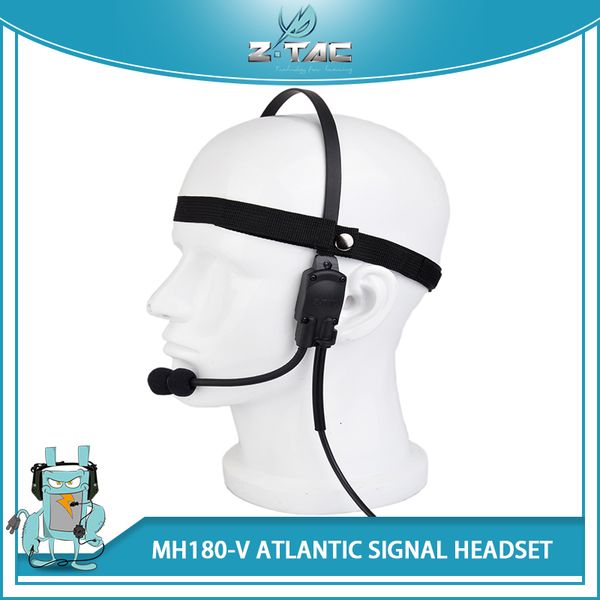 Écouteur tactique Z-Tac Casque tactique militaire Signal Conduction osseuse Haut-parleur MH180-V Airsoft Écouteurs Accessoires Élément PTT Chasse Z136 230906