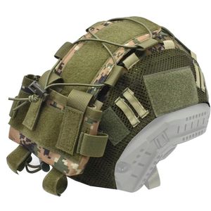 Tactische snelle multicam helmhoes en tactische helm batterij zakje contragewe licht zakje fit maat m/l snel PJ BJ MH helm 240518