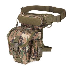 Tactical First Aid Kits Thigh Leg Bag With Water Bottle Pouch Nylon Waist Pack Outdoor Hunting Climbing Sport Bags