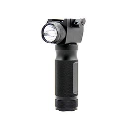 Linterna táctica, luz LED para arma de caza con láser rojo integrado, empuñadura de Rifle de aluminio, montaje Picatinny desmontable rápido