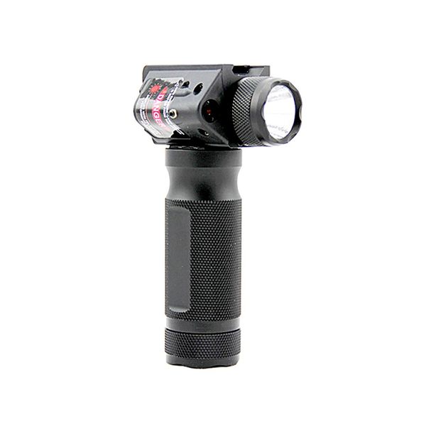 Lampe de poche tactique rapide à la lampe verticale détachable rapide lumière du pistolet à LED blanche avec un fusil de chasse au laser rouge intégré Foregrip 248h