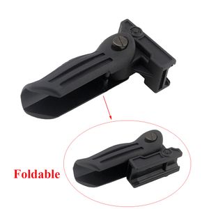 Tactique Pliable AK Foregrip Compact Détachement Rapide Poignée Verticale Pour M4 M16 AR15 Accessoire De Fusil De Chasse ABS Polymère Fit 20mm Rail