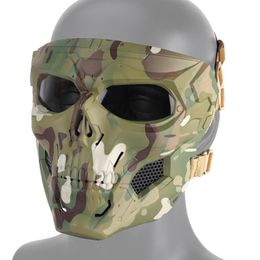 Tactical Full Face Mask Outdoor Tactical Gear Caccia Aorsoft Paintball Shooting Camouflage Combat CS Halloween Party Mask3012257L