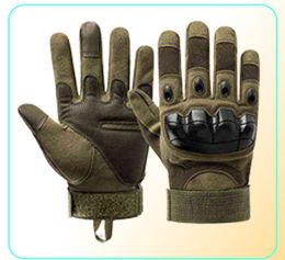 Tactical Full Finger Men Gloves Touch Screen Paintball Aioft Hard Knuckle Outdoor Climbing Riding Army Combat Gloves210F5822708