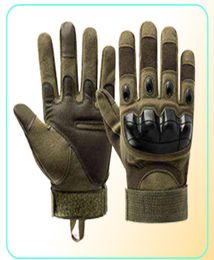 Tactical Full Finger Men Gants Screen Screen Paintball Aioft Hard Knuckle Outdoor Couding Riding Army Combat Gants210F2649594