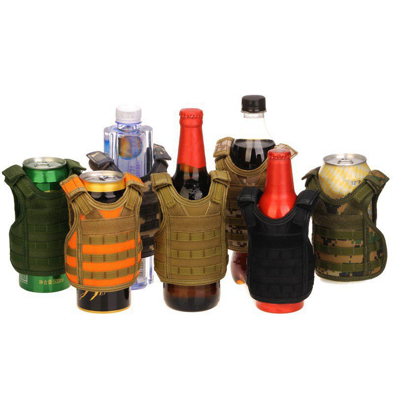 ウォーターボトルとカップモルスタイルのバーの装飾用の戦術バックパック保護袖