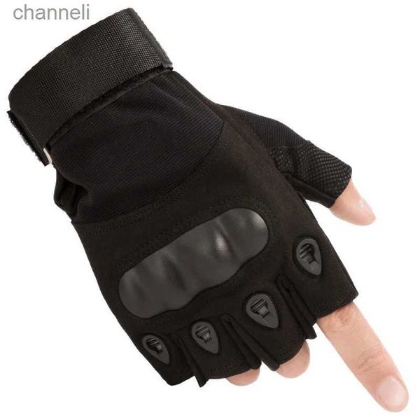 Gants tactiques pour hommes, Type demi-doigt, Airsoft, Sport en plein air, tir de Combat, chasse, YQ240328, offres spéciales 2023