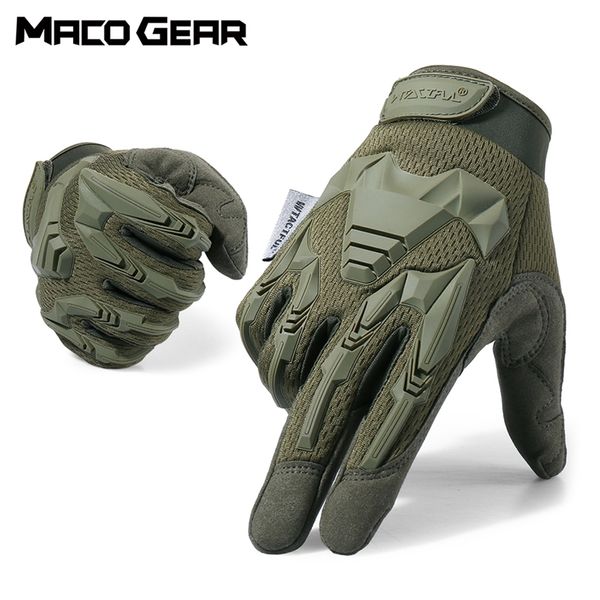 Gants tactiques Camo Army Cycling Glove Sport Paintball Tir Chasse Équitation Ski Doigt Complet Mitaines Hommes 220622