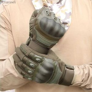 Tactische Handschoenen Combat Airsoft Outdoor Wandelen Schieten Paintball Jagen Volledige Vinger Touchscreen YQ240328