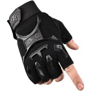 Gants tactiques pour sports masculins, moto antidérapante, gants d'escalade, entraînement de fitness, gants d'été demi-doigt