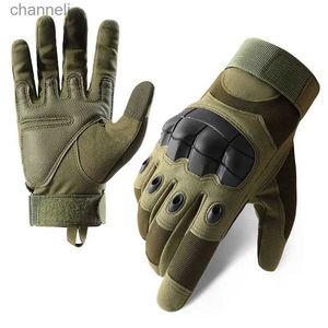 Tactische handschoenen Volledige vinger harde knokkel Paintball Jacht Combat Paardrijden Wandelen YQ240328