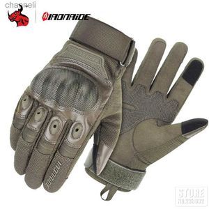 Guantes tácticos dedo completo para hombre pantalla táctil al aire libre deportes tiro caza Airsoft motocicleta ciclismo YQ240328