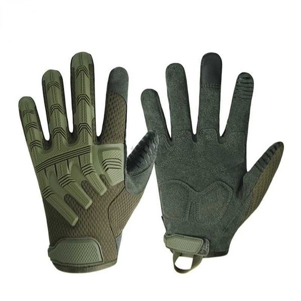 Gants tactiques Gants tactiques pour écran tactile pour hommes escalade vélo équitation Fitness chasse randonnée travail en plein air anti-dérapant gants complets zln231111