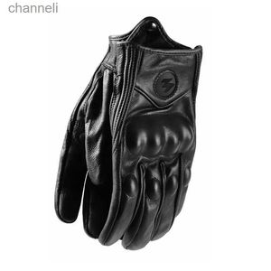 Gants tactiques gants de Moto hommes Moto cuir Motocross motocycliste Protection peau de chèvre écran tactile YQ240328