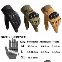 Gants tactiques Nouveau gant de l'armée FL doigt extérieur anti-dérapage sportif 3 couleurs 9 tailles pour option livraison directe Automobiles Motorcycl Dhmtt